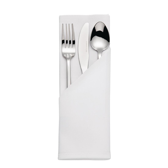 Mitre Luxury Satin Band Servietten weiß 55cm (10 Stück) Mitre Luxury Satin Band Servietten weiß 55cm (10 Stück)