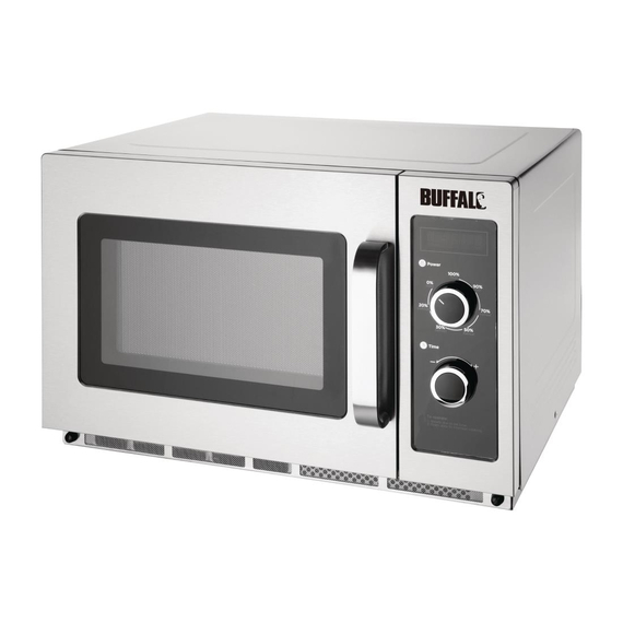 Buffalo professionelle Mikrowelle manuell 34L 1800W 2 Buffalo professionelle Mikrowelle manuell 34L 1800W