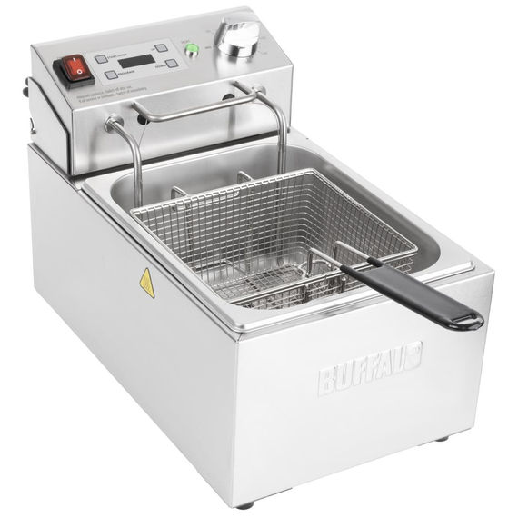 Buffalo Einzel-Elektrofritteuse mit Timer 5Ltr 3 Buffalo Einzel-Elektrofritteuse mit Timer 5Ltr