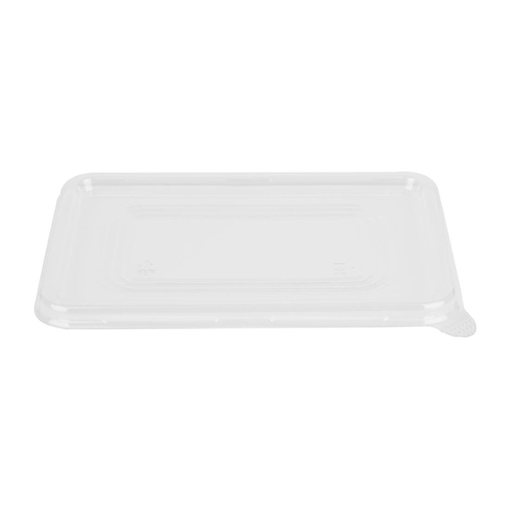 Fiesta Recycelbare PET-Deckel für Bagasse-Behälterbasen (100 Stück) Fiesta Recycelbare PET-Deckel für Bagasse-Behälterbasen (100 Stück)