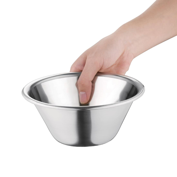 Vogue Teigschüssel konisch Edelstahl Durchmesser 15cm 0,5L 2 Vogue Teigschüssel konisch Edelstahl Durchmesser 15cm 0,5L