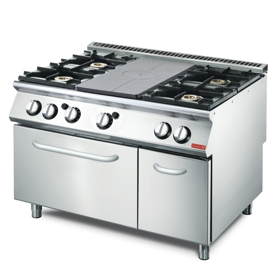 Gastro M Gasherd mit Ofen 70/120TTPPCFG2B Gastro M Gasherd mit Ofen 70/120TTPPCFG2B