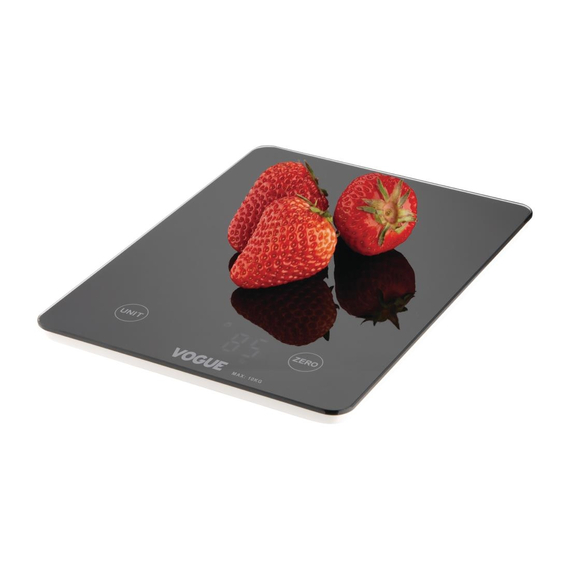 Vogue Digitalwaage Schwarz Rechteckig 10kg 3 Vogue Digitalwaage Schwarz Rechteckig 10kg