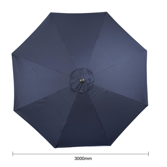 Bolero Seville runder Sonnenschirm, 3 m Durchmesser, Marineblau 5 Bolero Seville runder Sonnenschirm, 3 m Durchmesser, Marineblau