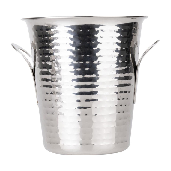 Olympia Flare Weineimer Gehämmert Edelstahl 4,3Ltr 1 Olympia Flare Weineimer Gehämmert Edelstahl 4,3Ltr