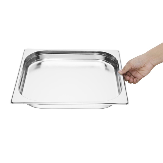 Vogue GN-Behälter Edelstahl 4cm GN2/3 4 Vogue GN-Behälter Edelstahl 4cm GN2/3