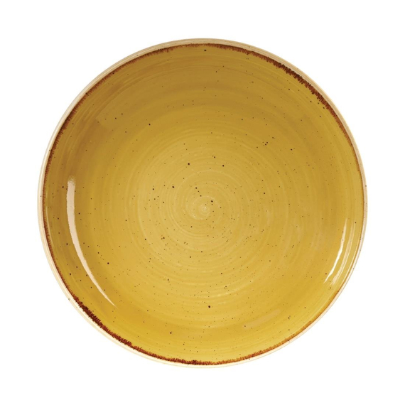 Churchill Stonecast, runde Coupe-Schüssel, Senfkorngelb, 248 mm, (12 Stück) Churchill Stonecast, runde Coupe-Schüssel, Senfkorngelb, 248 mm, (12 Stück)