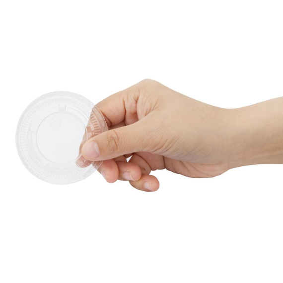 Fiesta Recycelbarer PET-Deckel für Portionsbecher (1000 Stück) 2 Fiesta Recycelbarer PET-Deckel für Portionsbecher (1000 Stück)