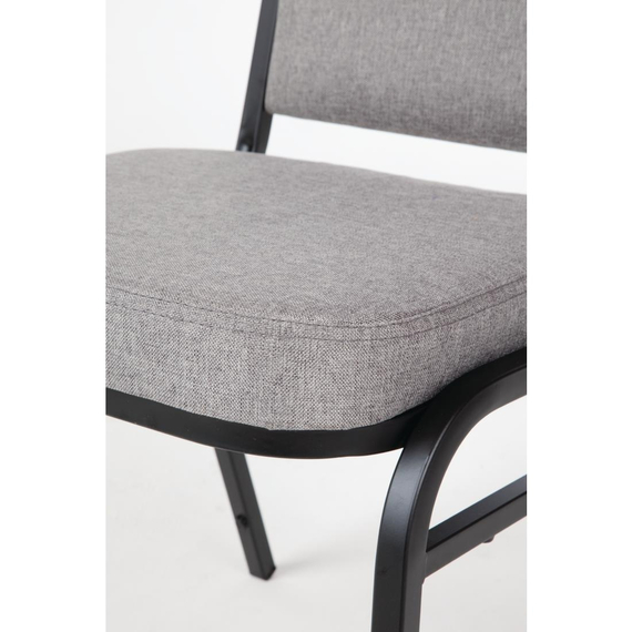 Bolero Bankettstühle mit quadratischer Lehne grau (4 Stück) 6 Bolero Bankettstühle mit quadratischer Lehne grau (4 Stück)