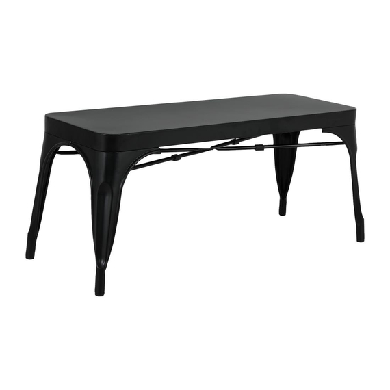 Bolero Bistro Metallbänke Schwarz 1000mm (2 Stück) 1 Bolero Bistro Metallbänke Schwarz 1000mm (2 Stück)