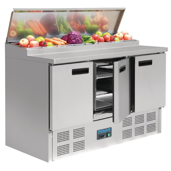 Polar Serie G gekühlte Saladette und Pizzatisch 390 Liter Polar Serie G gekühlte Saladette und Pizzatisch 390 Liter