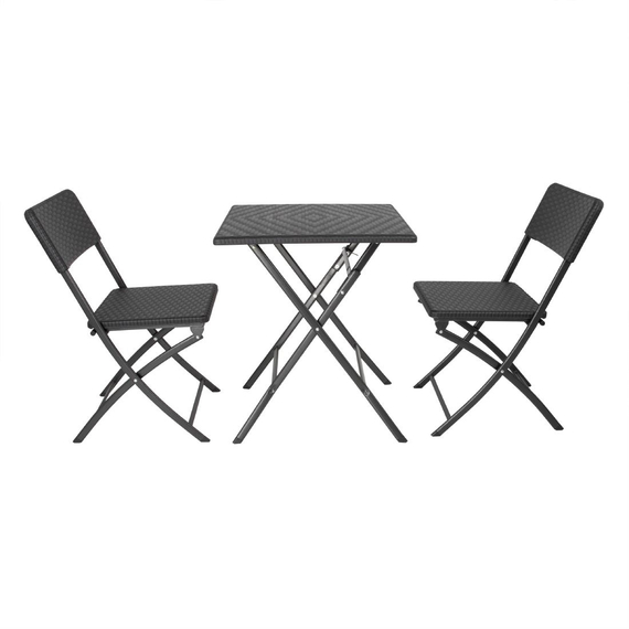 Bolero Quadratischer Klapptisch Schwarz 620mm 3 Bolero Quadratischer Klapptisch Schwarz 620mm
