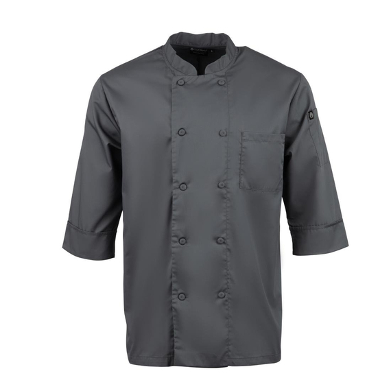 Chef Works Unisex-Kochjacke Grau M 2 Chef Works Unisex-Kochjacke Grau M
