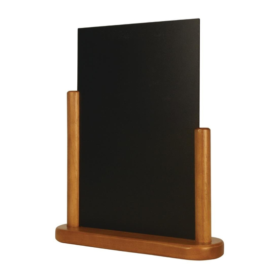 Securit Tischtafel Teak A4 Securit Tischtafel Teak A4