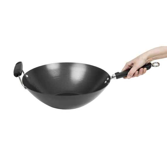 Antihaftbeschichteter Wok mit flachem Boden 35,5cm 6 Antihaftbeschichteter Wok mit flachem Boden 35,5cm