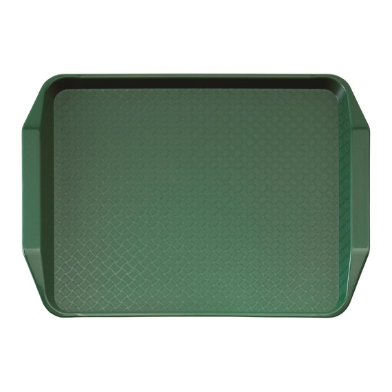 Cambro Polypropylen Fastfood Serviertablett mit Griffen grün 43x30cm 1 Cambro Polypropylen Fastfood Serviertablett mit Griffen grün 43x30cm