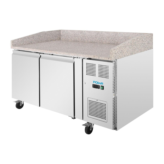 Polar U-Series Doppelter Pizzatisch mit Granitplatte 428Ltr 2 Polar U-Series Doppelter Pizzatisch mit Granitplatte 428Ltr