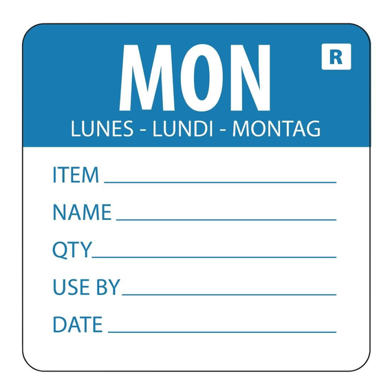 Hygiplas Farbcodesticker Montag (500 Stück) Hygiplas Farbcodesticker Montag (500 Stück)