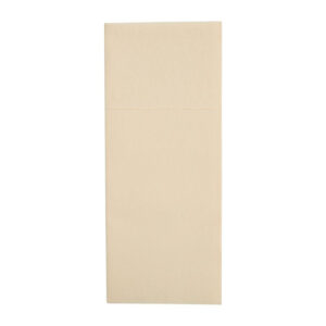 Fiesta Recyclebare Premium Tablin Dinner-Servietten, cremefarben, 48 x 40 cm, Airlaid-Taschenfaltung (400 Stück)