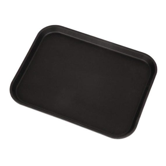 Cambro Camtread rechteckiges rutschfestes Fiberglas Tablett schwarz 45,7cm 2 Cambro Camtread rechteckiges rutschfestes Fiberglas Tablett schwarz 45,7cm