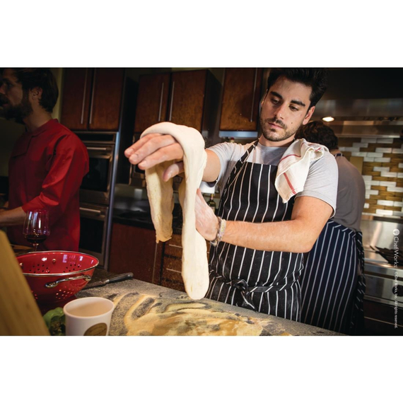 Chef Works Premium Woven Bib Apron Schwarz und Weiß gestreift 4 Chef Works Premium Woven Bib Apron Schwarz und Weiß gestreift
