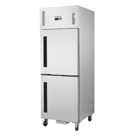 Polar Serie G Kühlschrank Edelstahl mit geteilter Tür 600L 1 Polar Serie G Kühlschrank Edelstahl mit geteilter Tür 600L