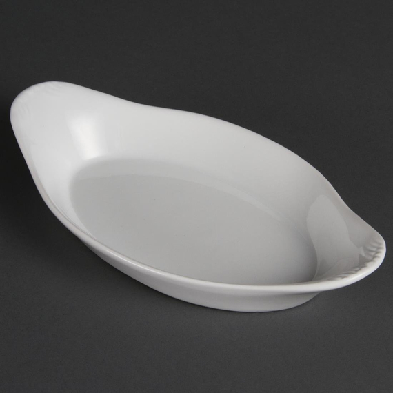 Olympia Whiteware ovale Gratinschalen weiß 23 x 13cm (6 Stück) Olympia Whiteware ovale Gratinschalen weiß 23 x 13cm (6 Stück)