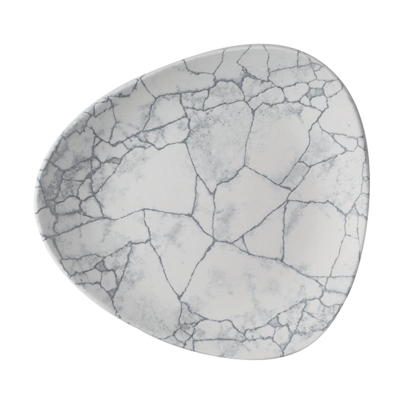 Churchill Studio Prints Kintsugi-Lotusteller, perlgrau, 254 mm, (12 Stück) 1 Churchill Studio Prints Kintsugi-Lotusteller, perlgrau, 254 mm, (12 Stück)