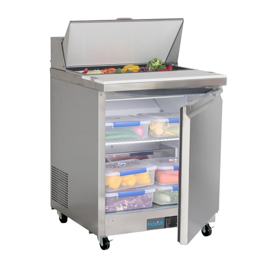 Polar U-Serie Premium Einzeltür Mega Top Prep Thekenkühlschrank 154 Liter 5 Polar U-Serie Premium Einzeltür Mega Top Prep Thekenkühlschrank 154 Liter