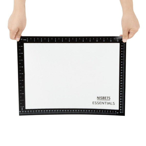 Nisbets Essentials Antihaft-Silikon-Backmatte 40x30cm 3 Nisbets Essentials Antihaft-Silikon-Backmatte 40x30cm