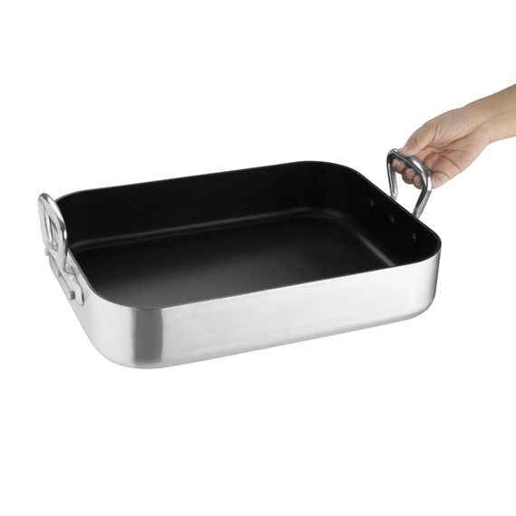 Vogue Non-Stick Bräter Aluminium 40x30x8cm 2 Vogue Non-Stick Bräter Aluminium 40x30x8cm