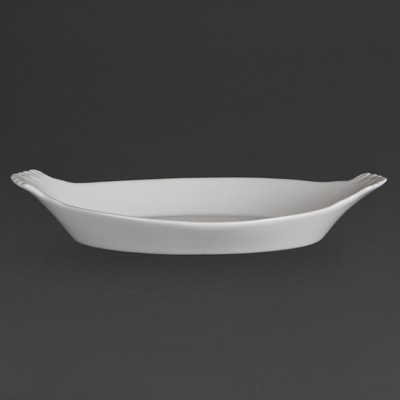 Olympia Whiteware ovale Gratinschalen weiß 32 x 17,7cm (6 Stück) 3 Olympia Whiteware ovale Gratinschalen weiß 32 x 17,7cm (6 Stück)