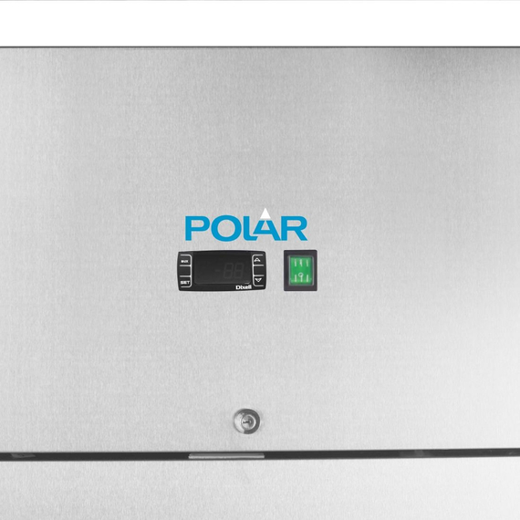 Polar Serie G Kühlschrank Edelstahl mit geteilter Tür 600L 6 Polar Serie G Kühlschrank Edelstahl mit geteilter Tür 600L