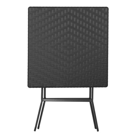 Bolero Quadratischer Klapptisch Schwarz 620mm 2 Bolero Quadratischer Klapptisch Schwarz 620mm