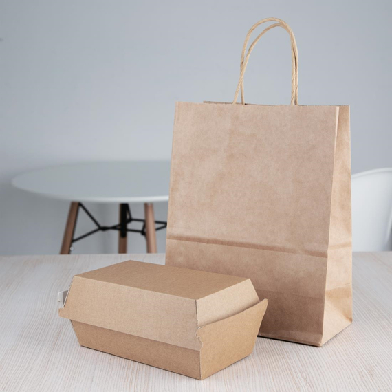 Fiesta Compostable kompostierbare Hamburgerboxen Kraft klein 172mm (200 Stück) 4 Fiesta Compostable kompostierbare Hamburgerboxen Kraft klein 172mm (200 Stück)