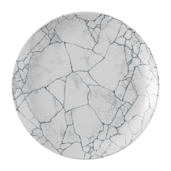 Churchill Studio Prints Kintsugi Pearl Evolve Coupe-Teller, Grau, 286 mm, (12 Stück) 3 Churchill Studio Prints Kintsugi Pearl Evolve Coupe-Teller, Grau, 286 mm, (12 Stück)