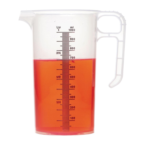 Pro-Measures Polypropylen Messbecher 1000ml 2 Pro-Measures Polypropylen Messbecher 1000ml
