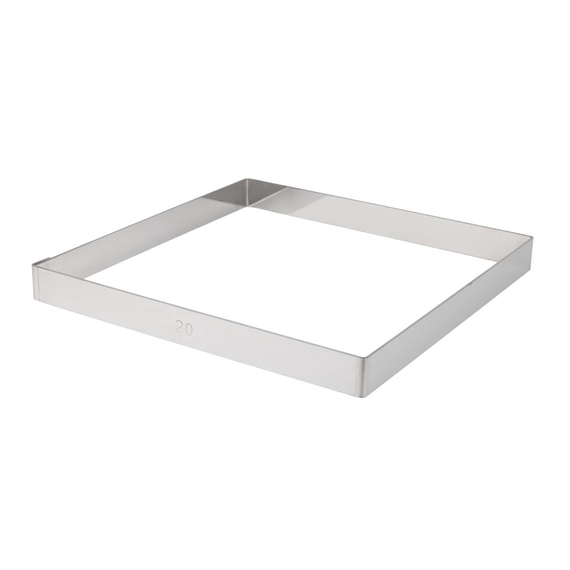 De Buyer Tortenring quadratisch 20cm 3 De Buyer Tortenring quadratisch 20cm