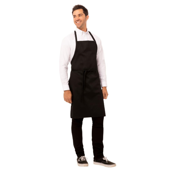 Chef Works Latzschürze Schwarz 2 Chef Works Latzschürze Schwarz
