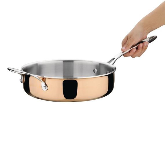 Vogue Tri-Wall Kupfer Sauteuse Induktion 24cm 1 Vogue Tri-Wall Kupfer Sauteuse Induktion 24cm