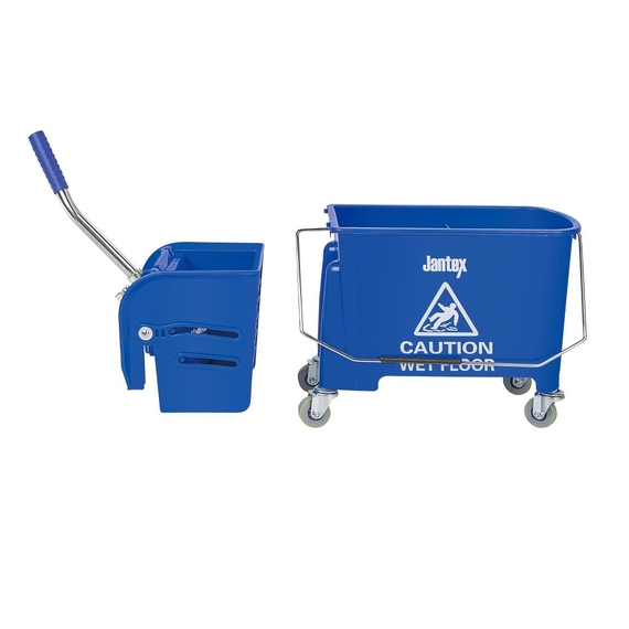 Jantex Moppeimer mit Mopppresse blau 20L 2 Jantex Moppeimer mit Mopppresse blau 20L
