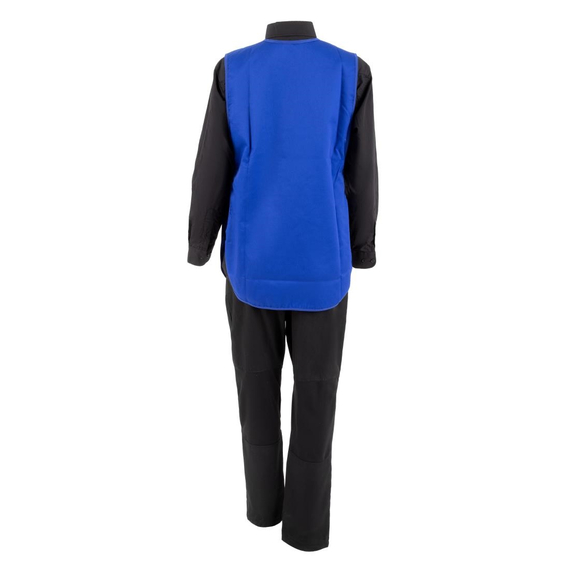 Weißes Tabard mit Tasche Königsblau 2 Weißes Tabard mit Tasche Königsblau