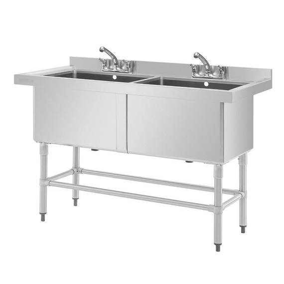 Vogue tiefer Spültisch Doppelbecken 141cm lang 2 Vogue tiefer Spültisch Doppelbecken 141cm lang