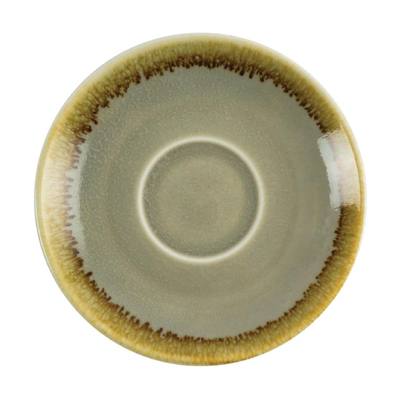 Olympia Kiln Untertassen Moos 11,5cm (6 Stück) 2 Olympia Kiln Untertassen Moos 11,5cm (6 Stück)