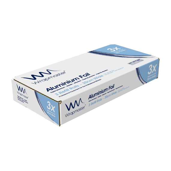 Wrapmaster Aluminiumfolie 30cm x 100m (3 Stück) 1 Wrapmaster Aluminiumfolie 30cm x 100m (3 Stück)