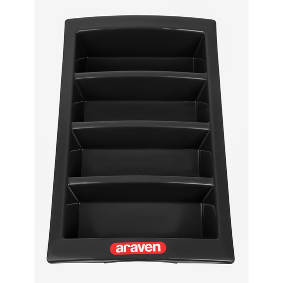 Araven stapelbarer Besteckkasten 4 Fächer 1 Araven stapelbarer Besteckkasten 4 Fächer