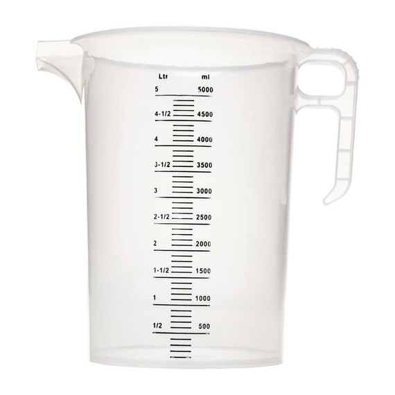 Messbecher aus Polypropylen 5L 1 Messbecher aus Polypropylen 5L