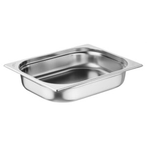 Nisbets Essentials Edelstahl 1/2 Gastronormbehälter 65mm (3 Stück)