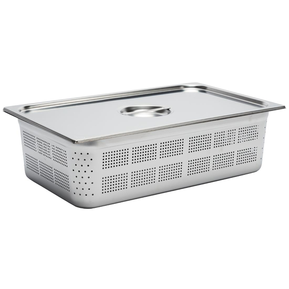 Gastro M Edelstahl GN-Behälter 150mm GN1/1 gelocht 1 Gastro M Edelstahl GN-Behälter 150mm GN1/1 gelocht