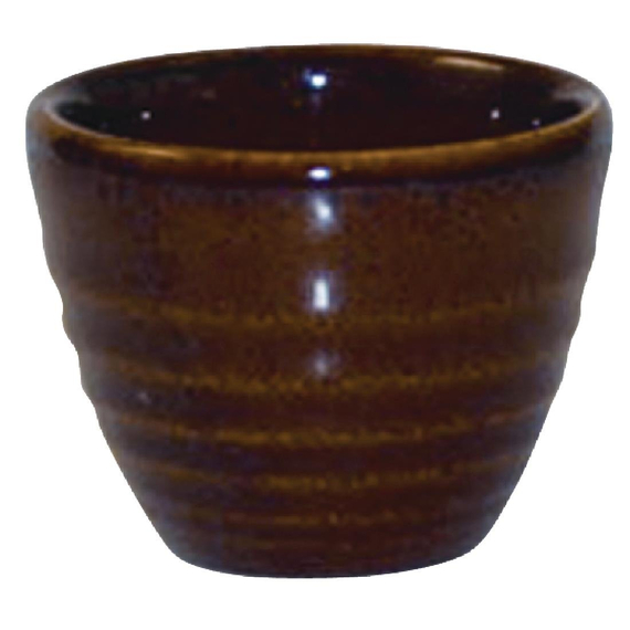 Churchill Bit on the Side, braune Ripple-Dip-Töpfe, 57 ml, (12 Stück) Churchill Bit on the Side, braune Ripple-Dip-Töpfe, 57 ml, (12 Stück)